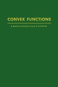 Cover image: Convex functions 9780125897402