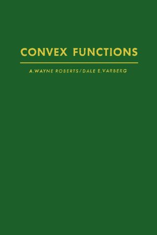 صورة الغلاف: Convex functions 9780125897402