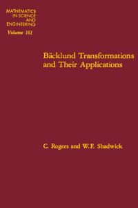 Cover image: Ba?cklund transformations and their applications 9780125928502