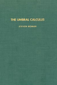Cover image: The umbral calculus 9780125943802