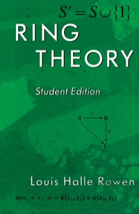 Imagen de portada: Ring Theory, 83: Student Edition 9780125998406