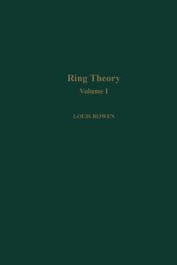Cover image: Ring theory V1 9780125998413