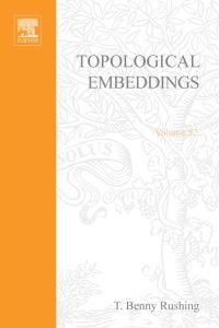 Titelbild: Topological embeddings 9780126035506