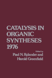 Imagen de portada: Catalytic in Organic Syntheses 1976 1st edition 9780126053401