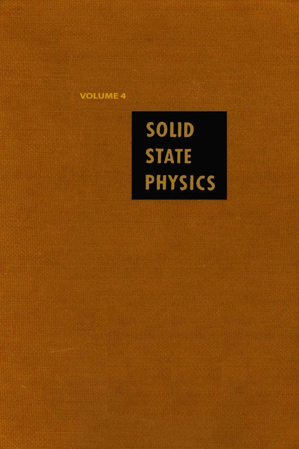 Solid State Physics V4 (eBook)