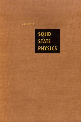 Imagen de portada: Solid State Physics V5 9780126077056