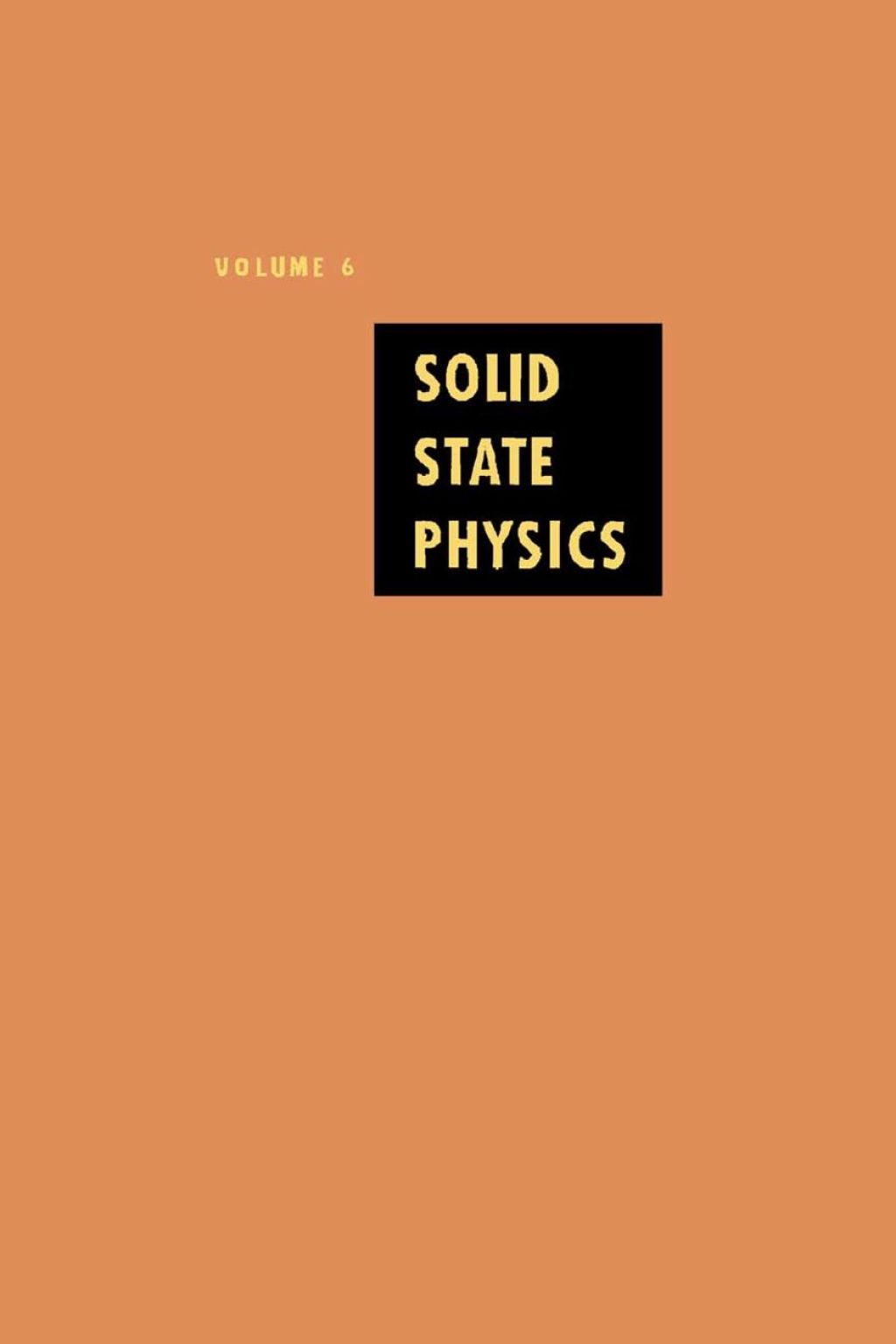 Solid State Physics V6 (eBook)