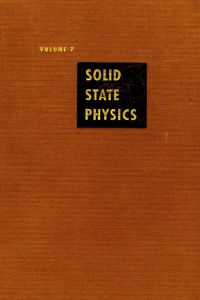 Cover image: Solid State Physics V7 9780126077070