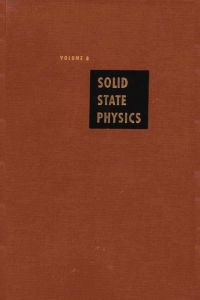 Cover image: Solid State Physics V8 9780126077087