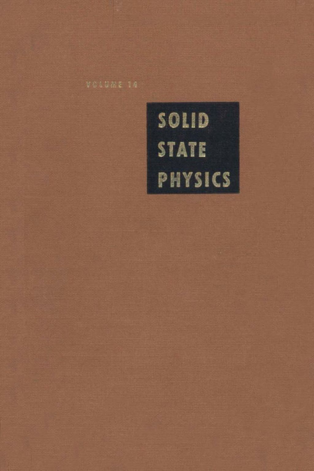 Solid State Physics V14 (eBook)