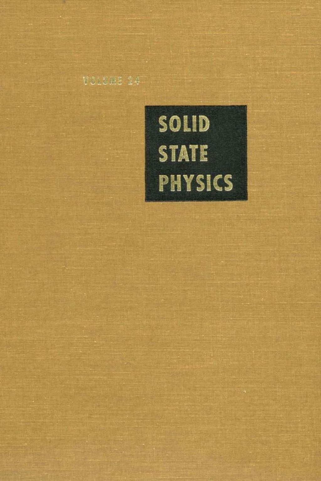 Solid State Physics V24 (eBook)