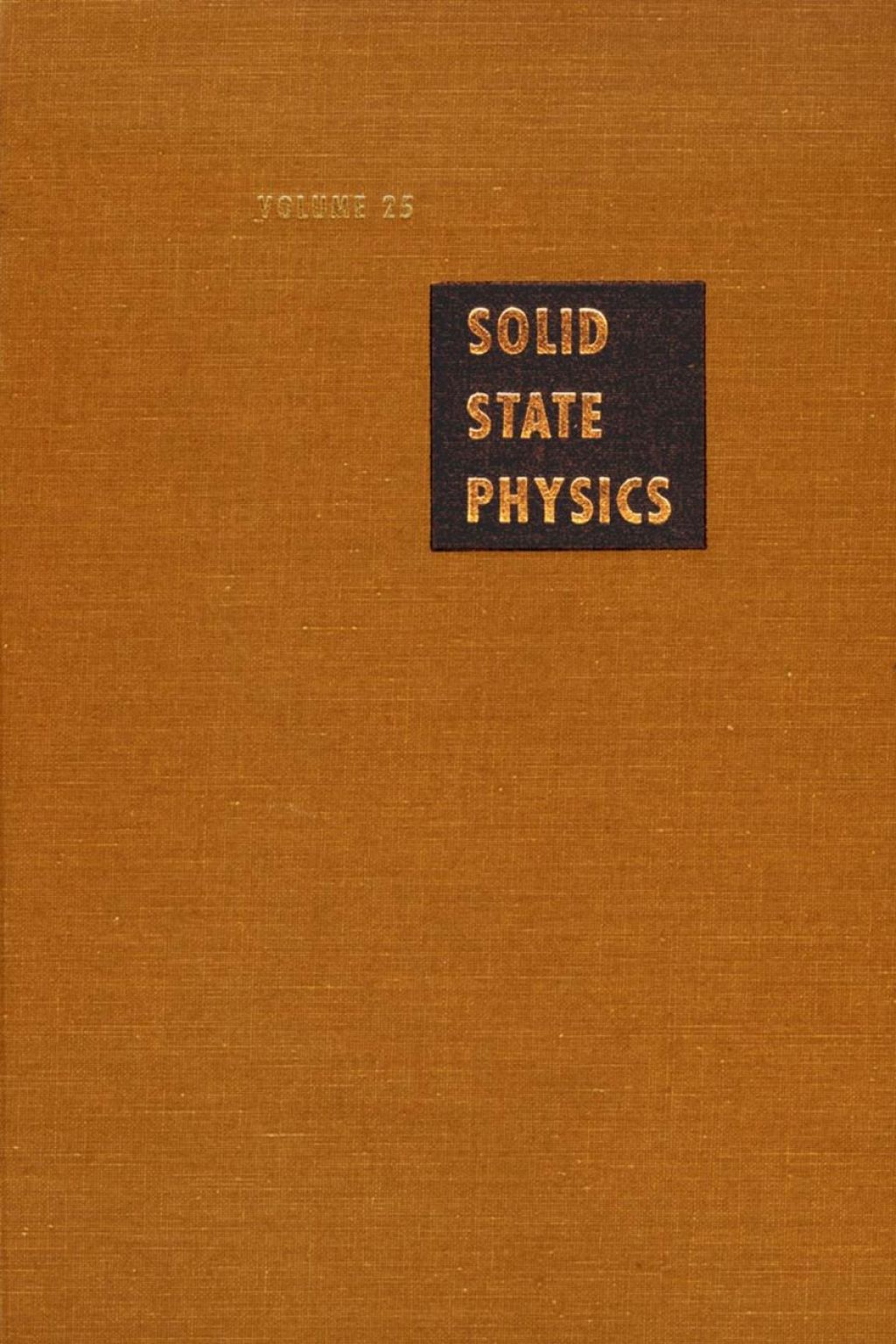 Solid State Physics V25 (eBook)