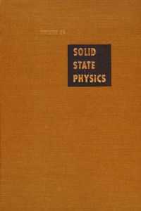 Imagen de portada: Solid State Physics V25 9780126077254