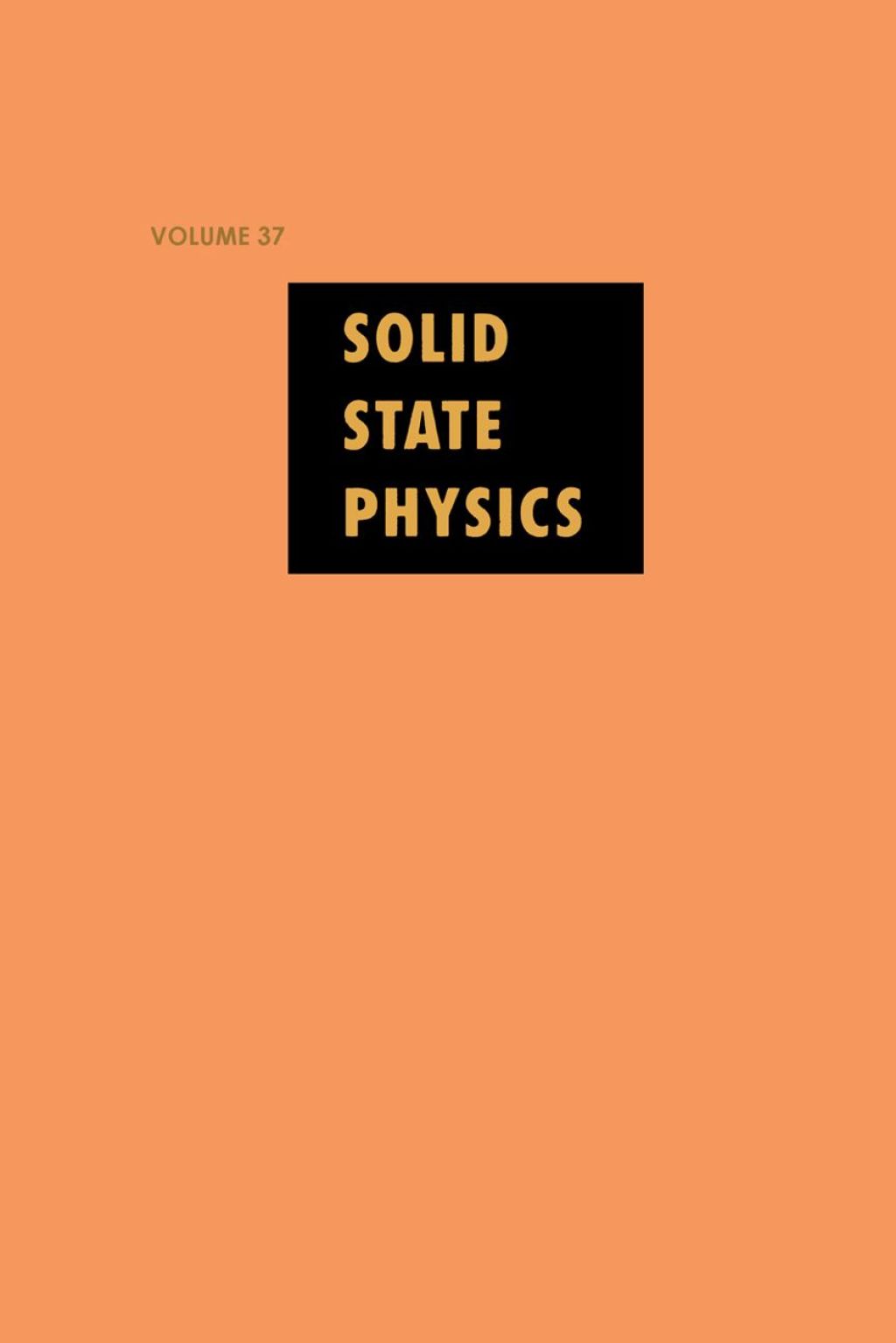Solid State Physics V37 (eBook)