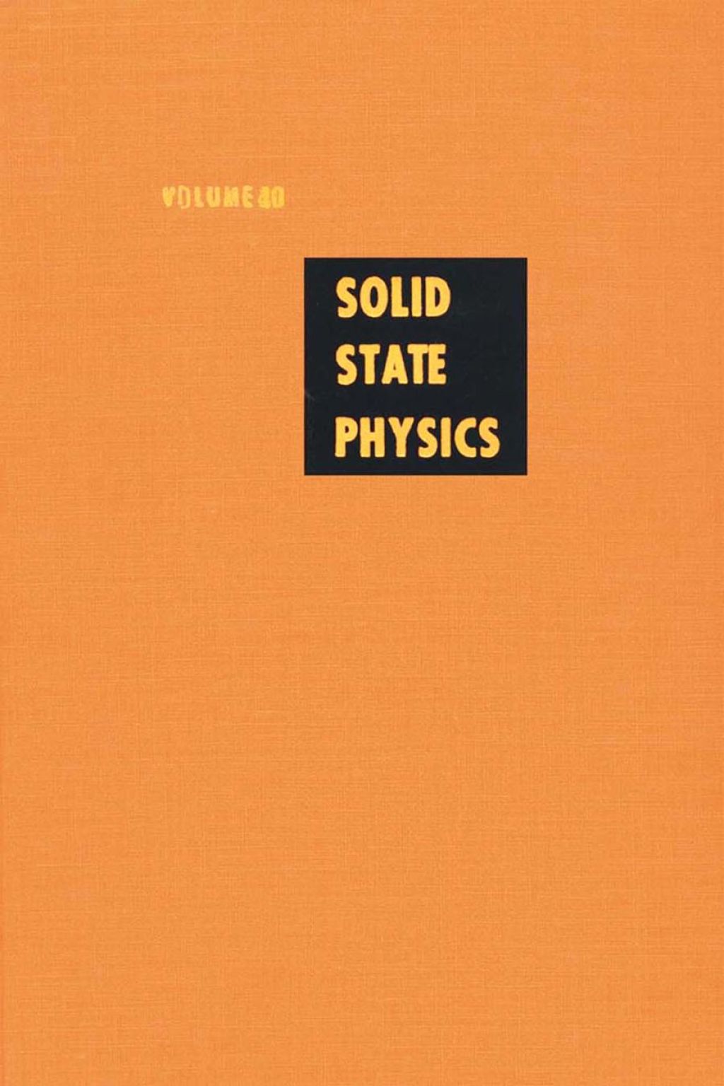 Solid State Physics V40 (eBook)