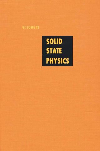 Imagen de portada: Solid State Physics V41 9780126077414