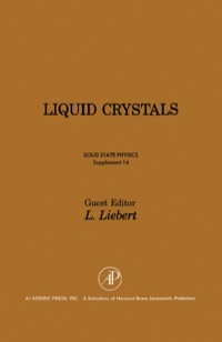 Imagen de portada: Liquid Crystals 9780126077742