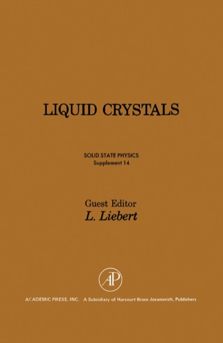 Cover image: Liquid Crystals 9780126077742