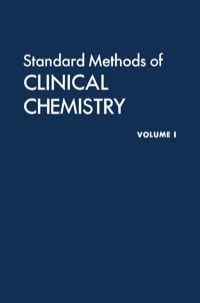 صورة الغلاف: Standard Methods of Clinical Chemistry 9780126091014