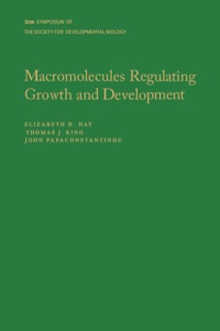 Cover image: Macromolecules Regulating Growth and Development 9780126129731