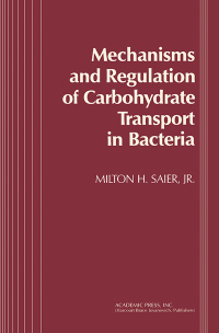 Omslagafbeelding: Mechanisms and Regulation of Carbohydrate Transport in Bacteria 9780126147803