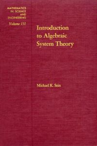 Imagen de portada: Introduction to algebraic system theory 9780126148503