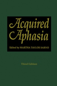 Omslagafbeelding: Acquired Aphasia 3rd edition 9780126193220