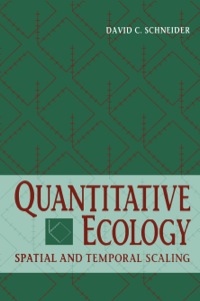 Cover image: Quantitative Ecology: Spatial and Temporal Scaling 9780126278606