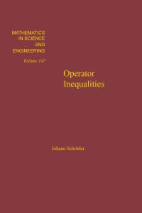 Cover image: Operator Inequalities 9780126297508
