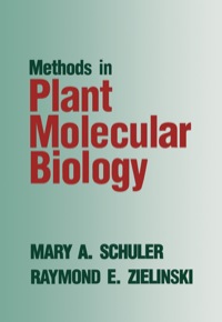 Imagen de portada: Methods in Plant Molecular Biology 9780126323405