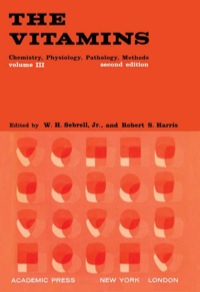 صورة الغلاف: The Vitamins: Chemistry, Physiology, Pathology, Methods 2nd edition 9780126337631