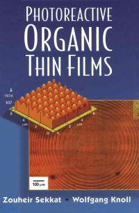 Imagen de portada: Photoreactive Organic Thin Films 9780126354904