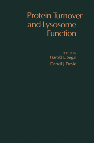 Cover image: Protein Turnover and Lysosome Function 9780126361506