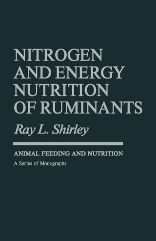 Cover image: Nitrogen and Energy Nutrition of Ruminants 9780126402605