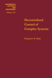 Titelbild: Decentralized control of complex systems 9780126434309