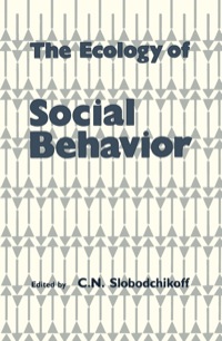 Cover image: The Ecology of Social Behavior 9780126487817