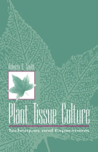 Imagen de portada: Plant Tissue Culture: Techniques and Experiments 9780126503401