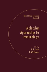 Cover image: molecular Approaches to Immunology 9780126510508