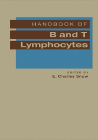 表紙画像: Handbook of B and T Lymphocytes 9780126539554