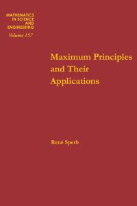 Cover image: Maximum principles and their applications 9780126568806