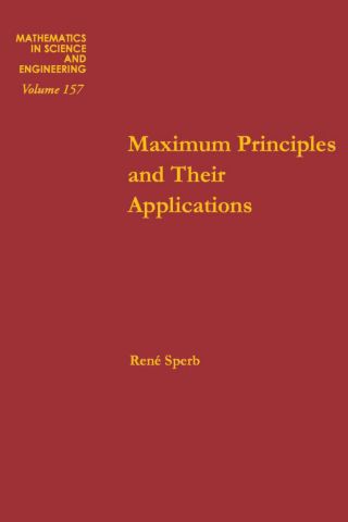 Imagen de portada: Maximum principles and their applications 9780126568806
