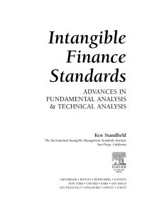 صورة الغلاف: Intangible Finance Standards: Advances in Fundamental Analysis and Technical Analysis 9780126635539