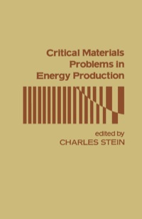 表紙画像: Critical Materials Problems In Energy Production 1st edition 9780126650501