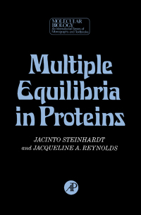 Imagen de portada: Multiple Equilibria in Proteins 9780126654509