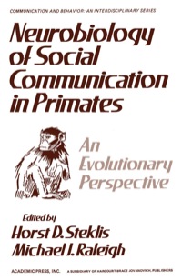 表紙画像: Neurobiology of Social Communication In Primates: An Evolutionary Perspective 9780126656503