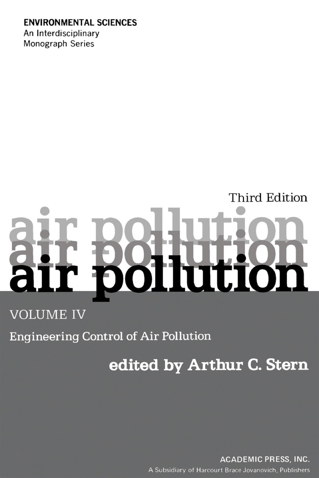 Air Pollution V4: Engineering control of Air Pollution 3rd Edition