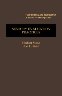 Omslagafbeelding: Sensory Evaluation Practices 1st edition 9780126724806