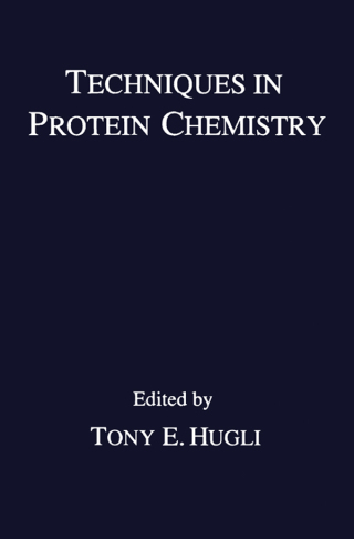 Titelbild: Techniques in Protein Chemistry 9780126820003