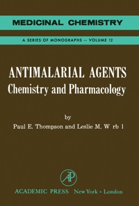 Cover image: Antimalarial Agents: Chemistry And Pharmacology 1st edition 9780126889505