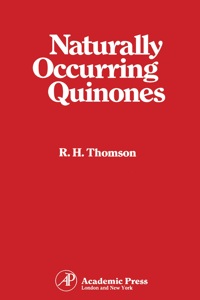 صورة الغلاف: Naturally Occurring Quinones 2nd edition 9780126896503